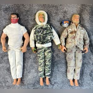 Vintage 90’s GI Joe Doll Lot, GI Joe Jeep And Army Footlocker